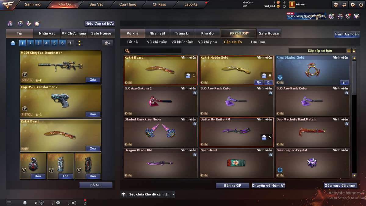 shop acc cf uy tin gia re